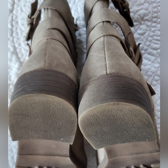 Ankle boots in Beige women's 7 - Picture 2 of 6